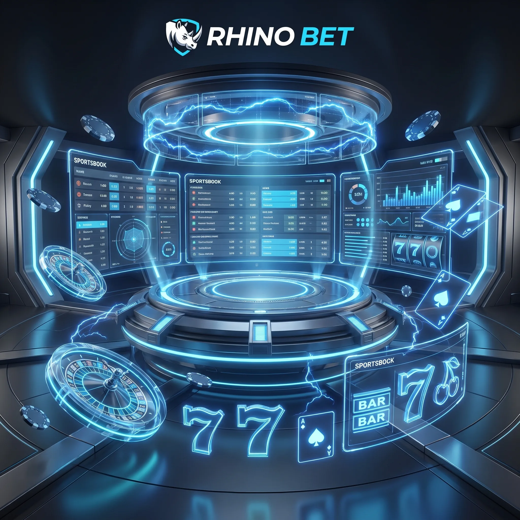 Rhino Bet command centre for casino, bingo and sports